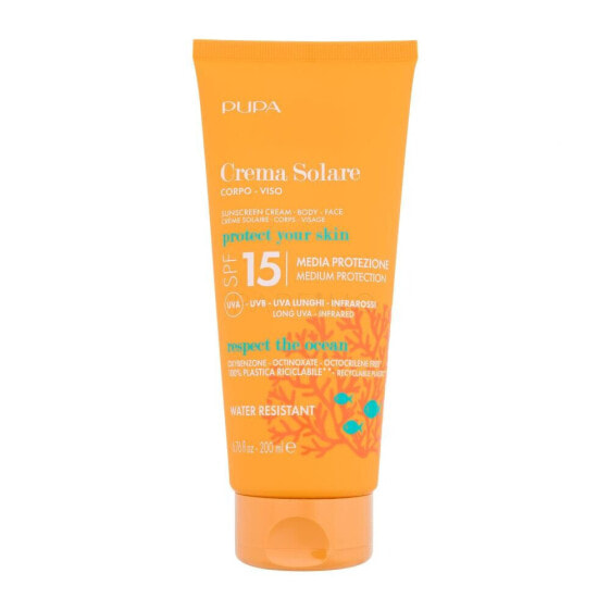 Pupa Sunscreen Cream SPF15 200 ml sonnenschutz wasserfest unisex