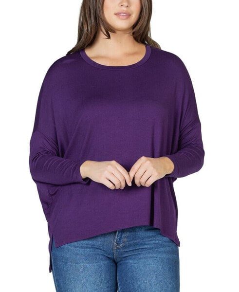 Women's Long Sleeve Oversized Dolman Top