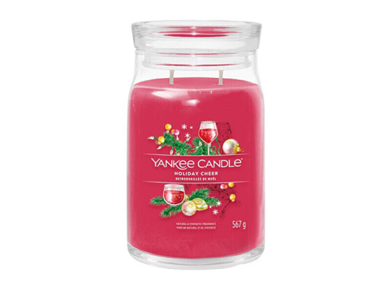 Aromatic candle Signature glass large Holiday Cheer 567 g