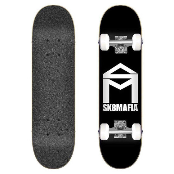 Скейтборд микро SK8MAFIA House Logo черный 6.0´´x23.5´´