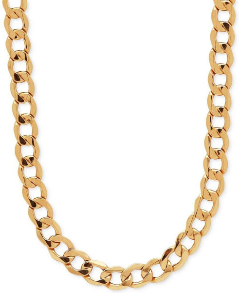 22" Curb Link Chain Necklace (7mm) in 10k Gold