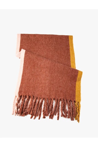 Шарф Koton Soft Touch Tassel Color Block