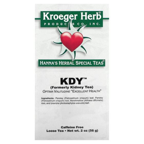Чай травяной Кроегер Herb Co, KDY, без кофеина, 56 г