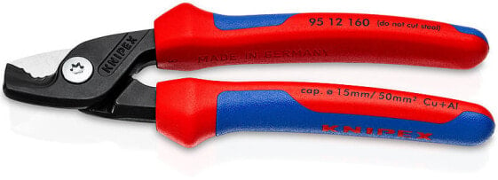 KNIPEX StepCut - Power cable cutter - Black,Blue,Red - 1.5 cm - 50 mm² - 160 mm - 240 g