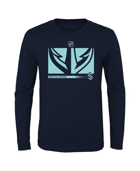 Футболка для малышей Fanatics фирменная Navy Seattle Kraken