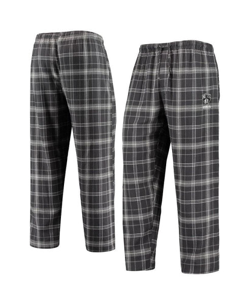 Men's Charcoal, Gray Brooklyn Nets Ultimate Plaid Flannel Pajama Pants