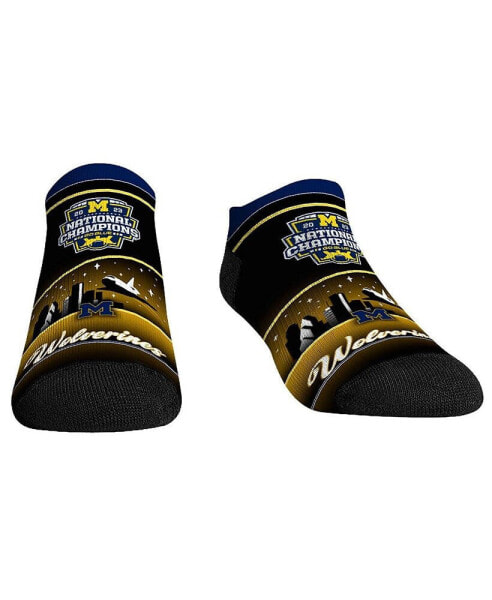 Men's and Women's Socks Navy Michigan Wolverines College Football Playoff 2023 National Champions Low-Cut Socks