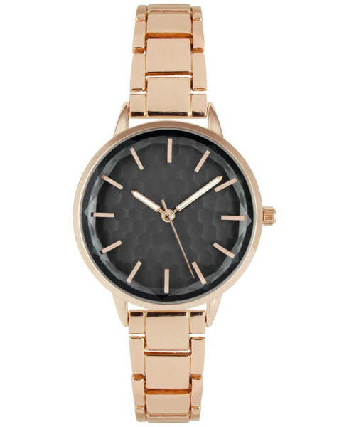 Women's Rose Gold-Tone Bracelet Watch 34mm, Created for Macy's