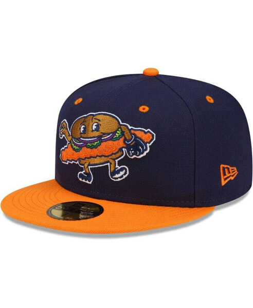 Men's Navy/Orange Peoria Chiefs Theme Night 59FIFTY Fitted Hat