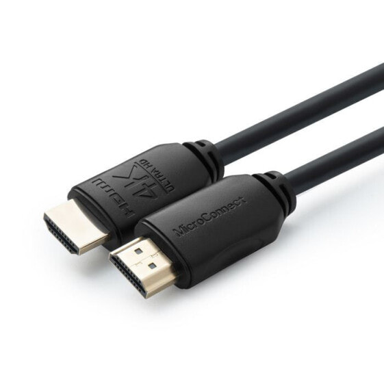 MicroConnect 4K HDMI cable 2m - 2 m - HDMI Type A (Standard) - HDMI Type A (Standard) - 4096 x 2160 pixels - 3D - Black