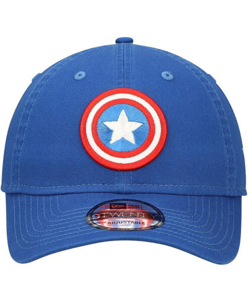 Men's Blue Captain America 9TWENTY Adjustable Hat