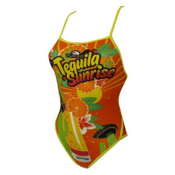 TURBO Tequila Sunrise Thin Strap Swimsuit