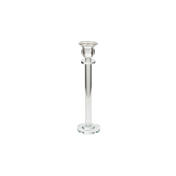 Candleholder Romimex Transparent Glass 5 x 27 x 5 cm