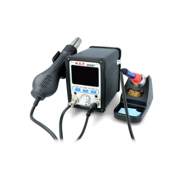 Soldering station hotair and soldering iron WEP 995D+ with fan - 720W