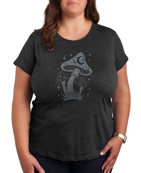 Trendy Plus Size Mushroom Graphic T-shirt