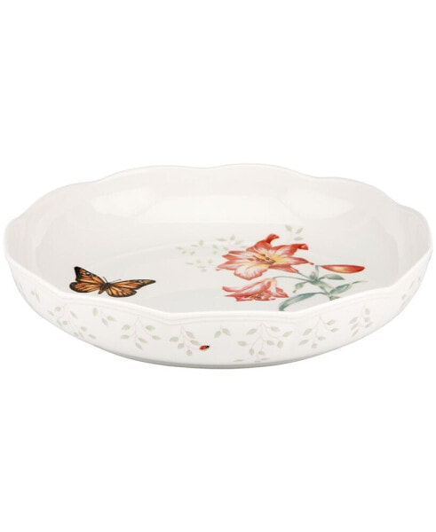 Butterfly Meadow Scalloped Low Serving Bowl