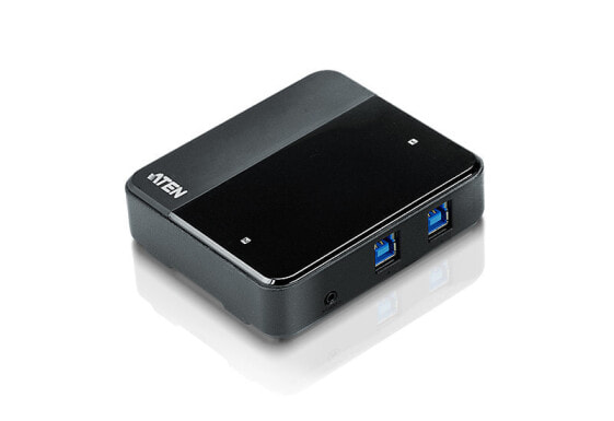 Устройство для совместного использования периферийных устройств ATEN 2-портовое USB 3.0 - 5 Гбит/с - разъем Micro-USB Type-B - черное - пластиковое - 0 - 40 °C - -20 - 60 °C