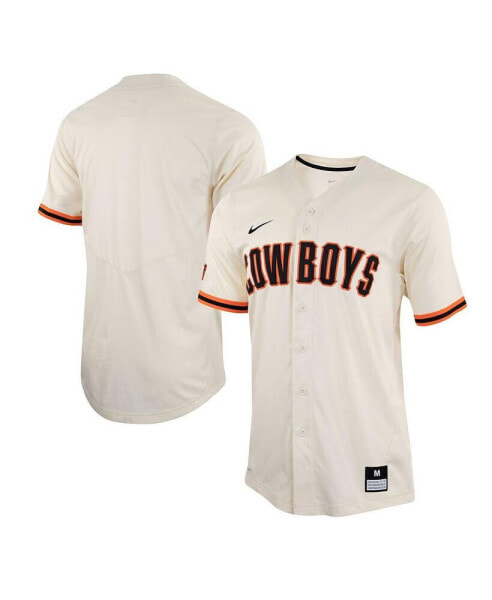 Men's Cream Oklahoma State Cowboys Replica Baseball Jersey