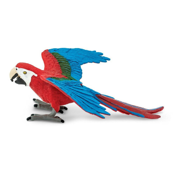 Фигурка Safari Ltd Green-Winged Macaw Figure Wild Safari Animals (Дикие животные)