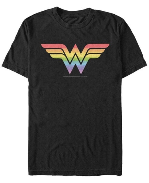 Men's Wonder Woman Wonder Rainbow Short Sleeve T-shirt
