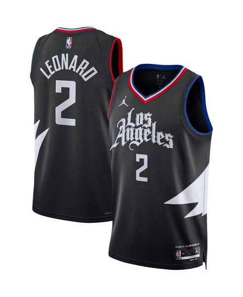 Men's Kawhi Leonard Black LA Clippers Statement Edition Swingman Jersey