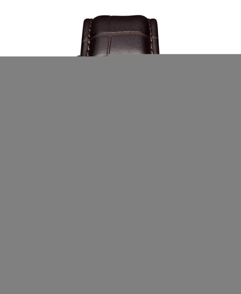 Часы и аксессуары Kenneth Cole New York мужские с бриллиантами и кожаным ремешком 42 мм