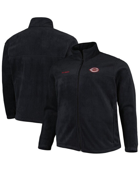 Men's Black Cincinnati Reds Big and Tall Steens Mountain Full-Zip Jacket