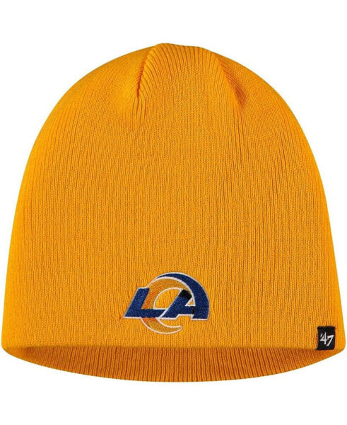 Men's Gold Los Angeles Rams Secondary Logo Knit Beanie