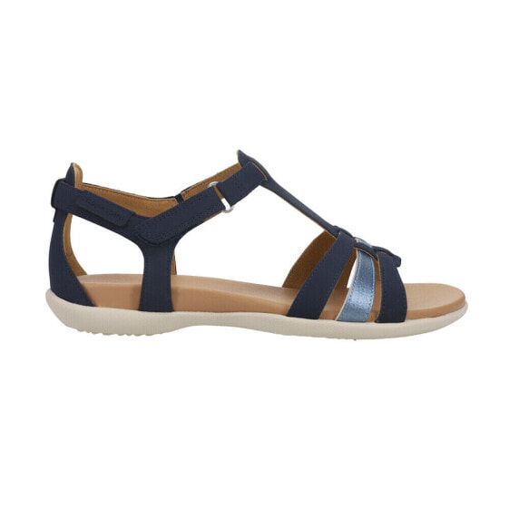 Easy Spirit Leia Flat Womens Blue Casual Sandals E-LEIA3-400