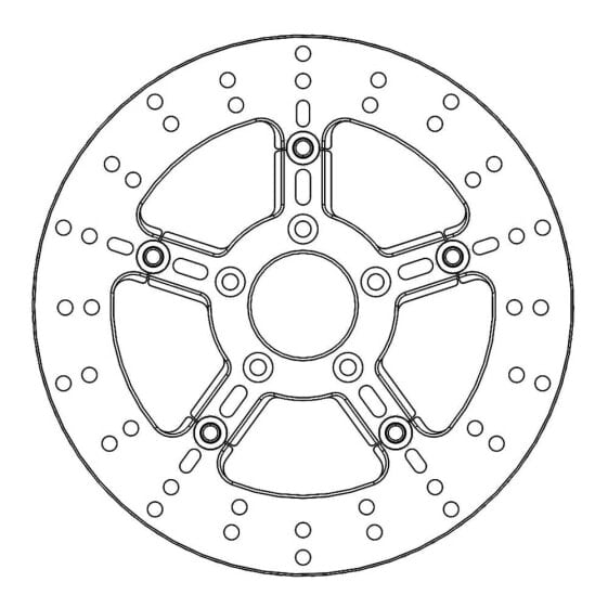 MOTO-MASTER Round Harley Davidson 112311 Left&Right front brake disc