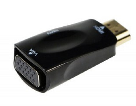 Gembird A-HDMI-VGA-02 - HDMI - VGA (D-Sub) - Black