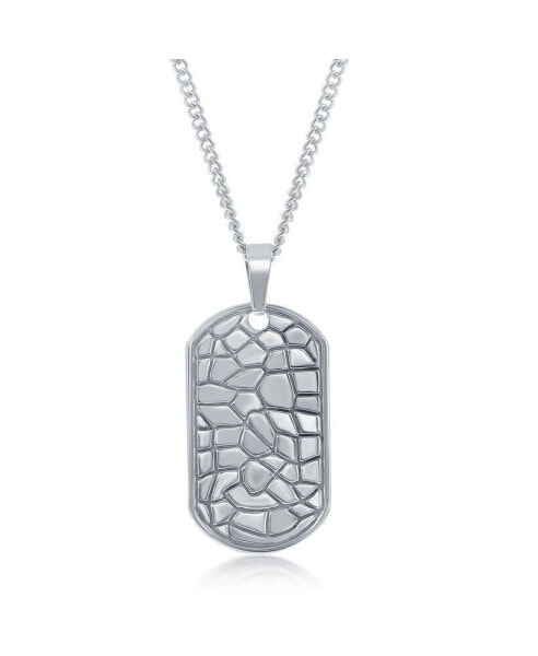 Stainless Steel Designed Dog Tag Necklace