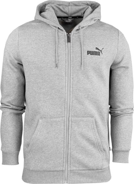 Puma Bluza męska Puma ESS Small Logo FZ Hoodie FL szary 586702 03 S