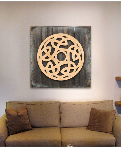 Celtic Spiral Wood Box Sign