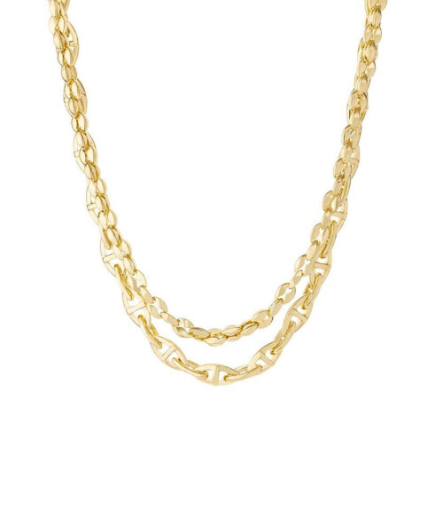 Golden Rays Necklace Set in 18K Gold Plating, 2 Piece