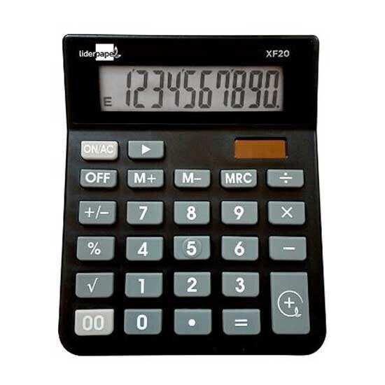 Калькулятор Liderpapel Sobxf26 12-значный, с питанием от солнечных батарей и батареек LR1130