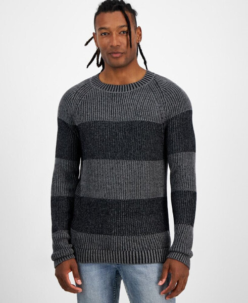 Men's Plaited Crewneck Sweater, Created for Macy's