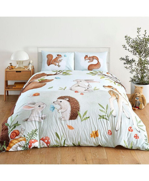 Enchanted Forest 100% Cotton Duvet & Pillowcase Set - Full/Queen