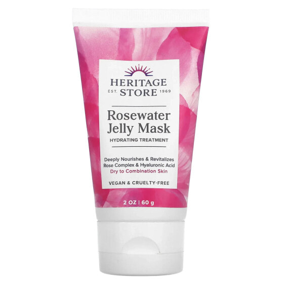 Rosewater Jelly Mask, Dry to Combination Skin, 2 oz (60 g)