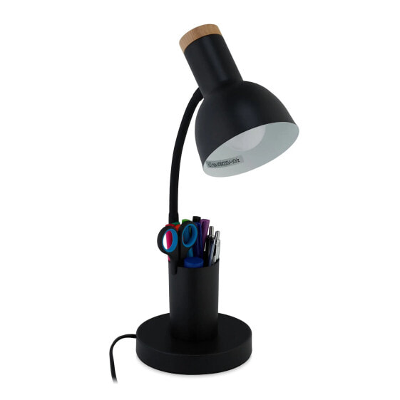 Настольная офисная лампа Relaxdays Лампа для рабочего стола с держателем для ручек