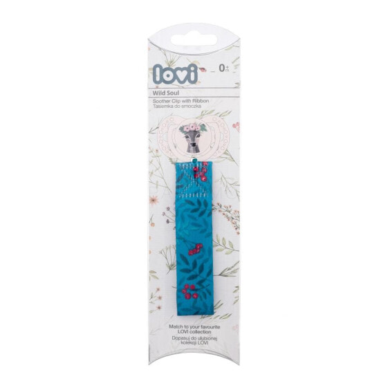 LOVI Wild Soul Soother Clip With Ribbon 1 St. schnullerclip für Kinder