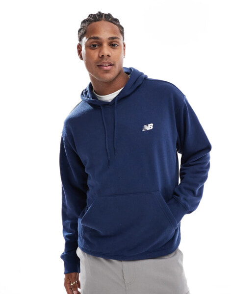 New Balance Sport essentials french terry hoodie in blue