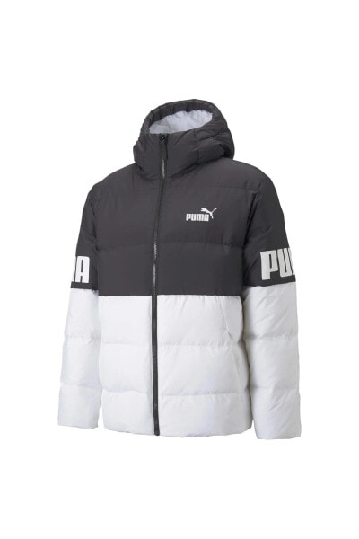 84933502 Power Hooded Down Puffer Erkek Spor Ceket