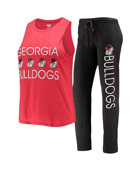 Пижама Concepts Sport женская, черно-красная, Georgia Bulldogs