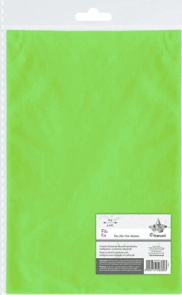 Фетр Titanum Filc A3 зеленый 5 шт Для детей > Хобби и творчество
