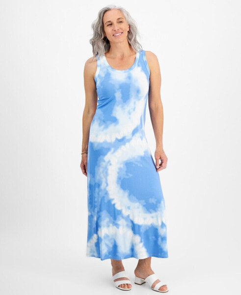 Petite Alana Dye Knit Maxi Dress, Created for Macy's