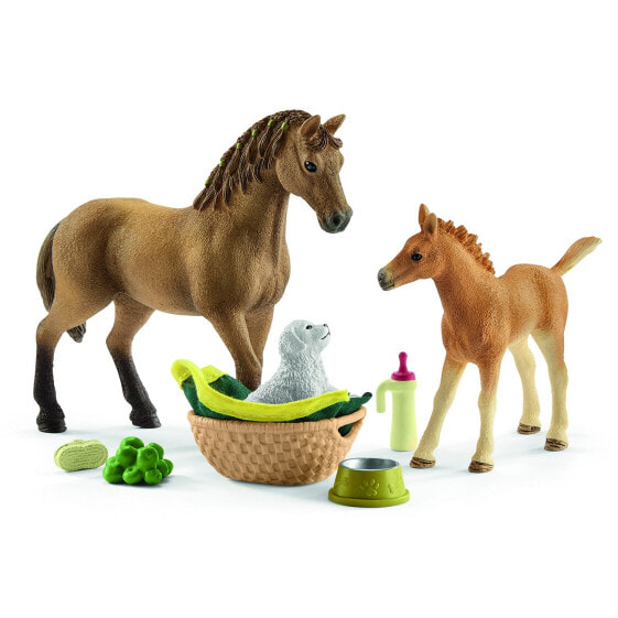 Фигурка Schleich Sarahs Tierbaby-Pflege