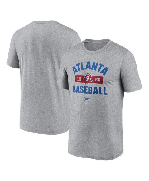 Men's Heather Gray Atlanta Braves Legend T-shirt