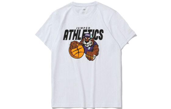 李宁 韦德篮球系列 宽松短袖T恤文化衫 男款 白色 / Футболка T AHSQ509-4