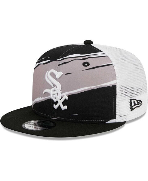 Men's Black Chicago White Sox Tear Trucker 9Fifty Snapback Hat